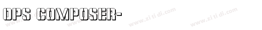 Ops Composer字体转换
